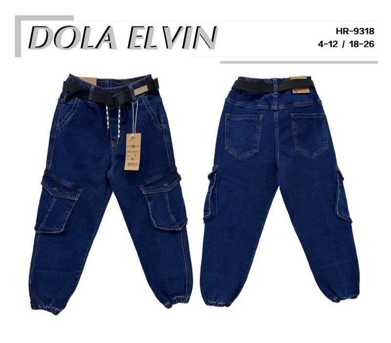 Spodnie chłopięca jeans Roz 4-12, 1 Kolor .Paczka 10 szt